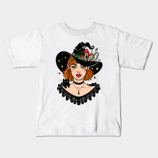 Fly agaric witch Kids T-Shirt